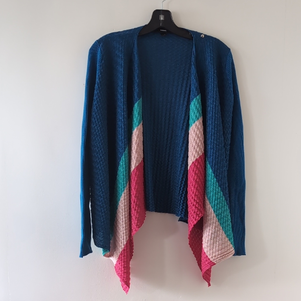 Diesel Women's Multicolor Open Front Cardigan Size S
